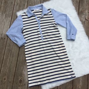Girls Vineyard Vines Oxford Popover Dress